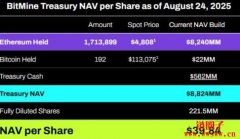 BitMine坐拥171万枚以太币，估值回落是进场的好时机吗